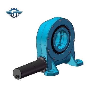 Commande incluse de pivotement d'engrenage à vis sans fin de pleine rotation de cercle pour le système de piste solaire d'axe simple vertical