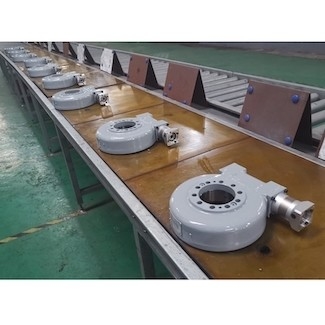 Commande hydraulique d'engrenage à vis sans fin de machines d'exploitation d'entraînement de groupe de couple élevé